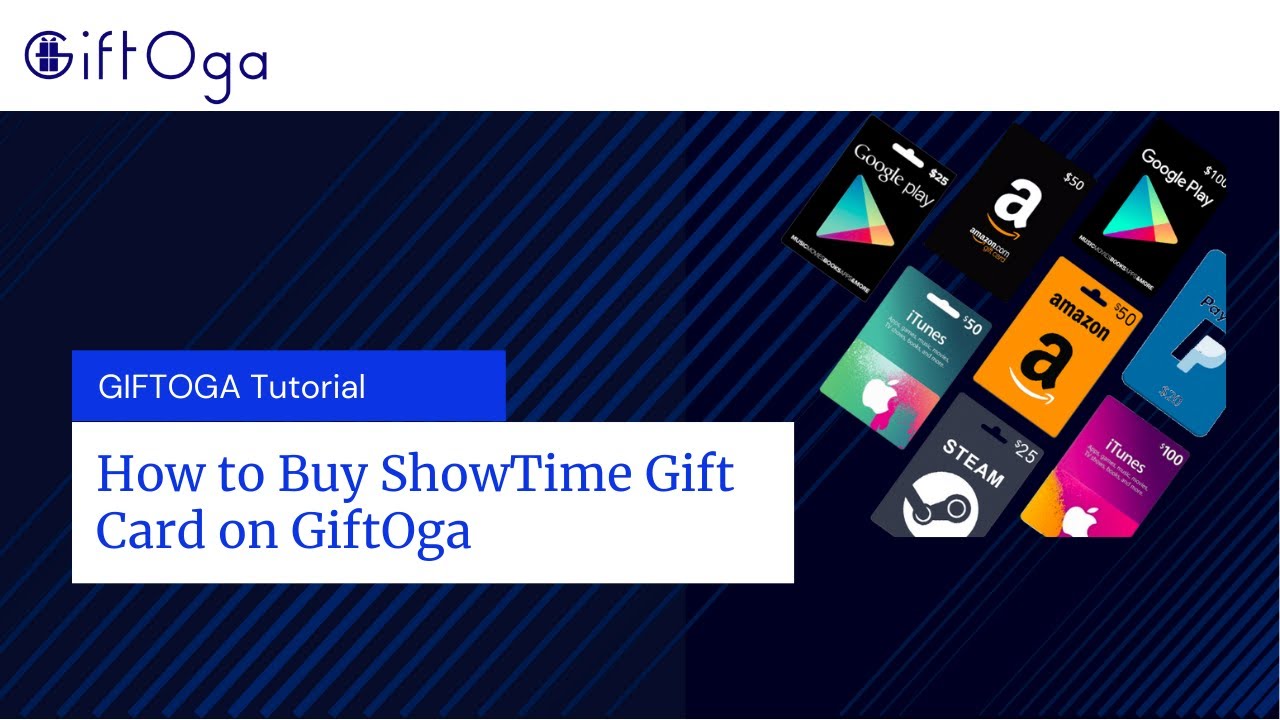 How to Buy ShowTime Gift Card on GiftOga YouTube