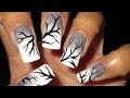 Winter Tree Branches | DIY Nail Art Tutorial