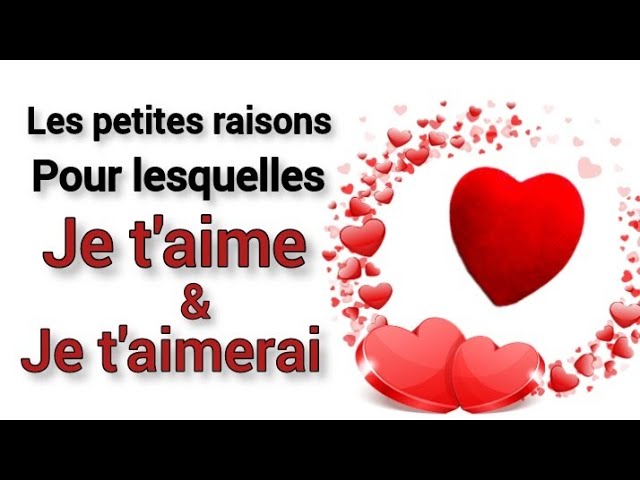 Écoute mon amour pourquoi je t'aime et je t'aimerai encore et encore 