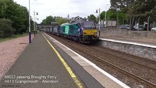 68022 4A13 & De-Branded 170's at Broughty Ferry: 28th May 2016