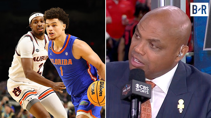 Charles Barkley Reacts to Florida's Win Over His Auburn Tigers | 2025 March Madness