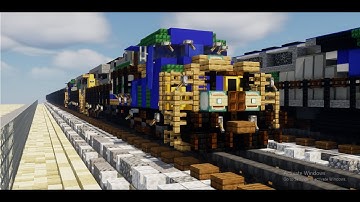 minecraft CSX AC4400CW Diesel locomotive tutorial