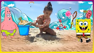 Será Que O Castelo De Areia Vai Resistir Ao Vento? Clarinha Na Praia Com Muitas Aventuras