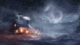 Snow Storm Sounds for Sleeping - Dimmed Screen | Blizzard Storm Sounds - Deep Sleep