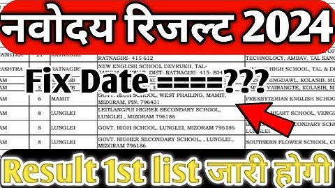 Jnv Result  2024 Class 6 // How to Check  Jnv Result  2024 / Navodaya  Result/update with adarsh