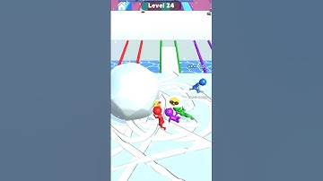 snow race! gameplay walkthrough Android iOS game fanal poro #24 #youtubeshorts #fun #fungame