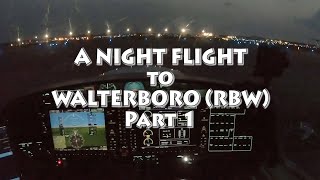 Another Night Flight to Walterboro SC in The Da40 NG (Pt 1)
