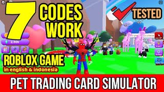 Pet Trading Card Simulator Codes - Roblox December 2023 