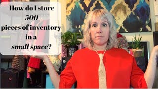 How I store Inventory for Poshmark in a Small Space with Growing Inventory