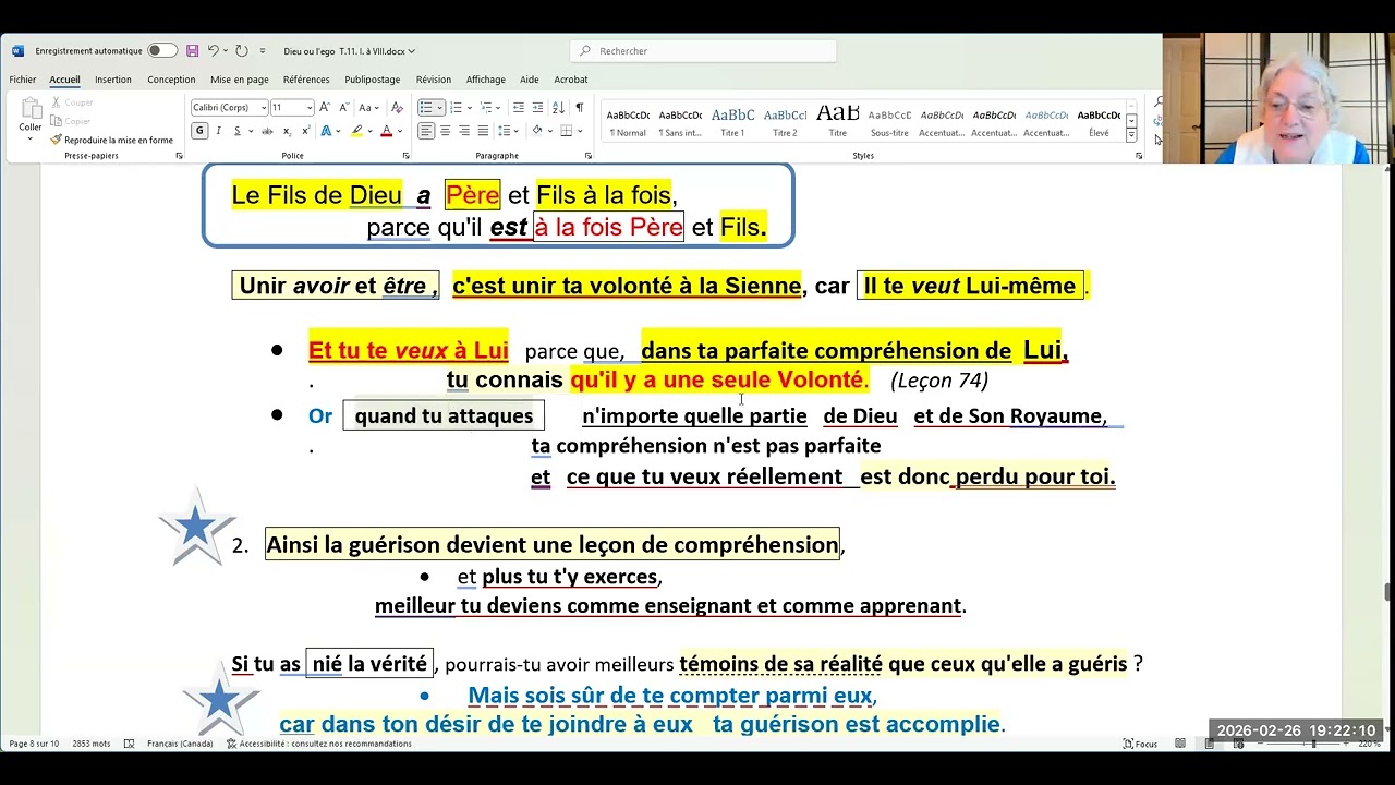 987- L'invitation à la Guérison.Dieu ou l'égo. T-11.II.p.211-213