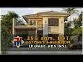 HOUSE DESIGN | 250 sqm. Lot  2 Storey 3 Bedroom with Pool | OFW House