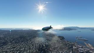 Microsoft Flight Simulator 2020 | 4K | San Francisco | Blimp | Golden Gate