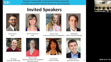 Webinar Conceptualizing a National Geospatial Software Institute 17 Dec 2019