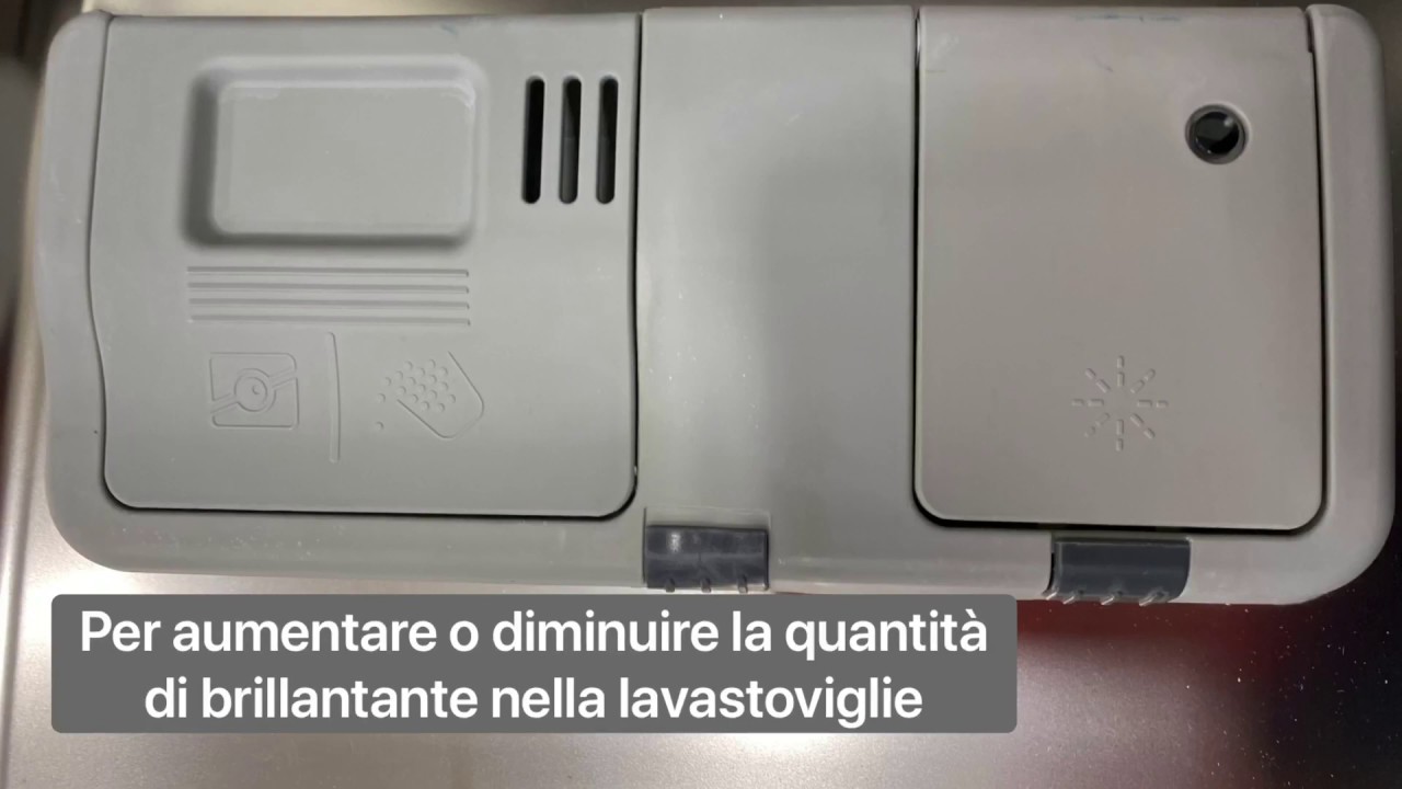 Brillantante lavastoviglie impostazione (stoviglie bagnate) - YouTube