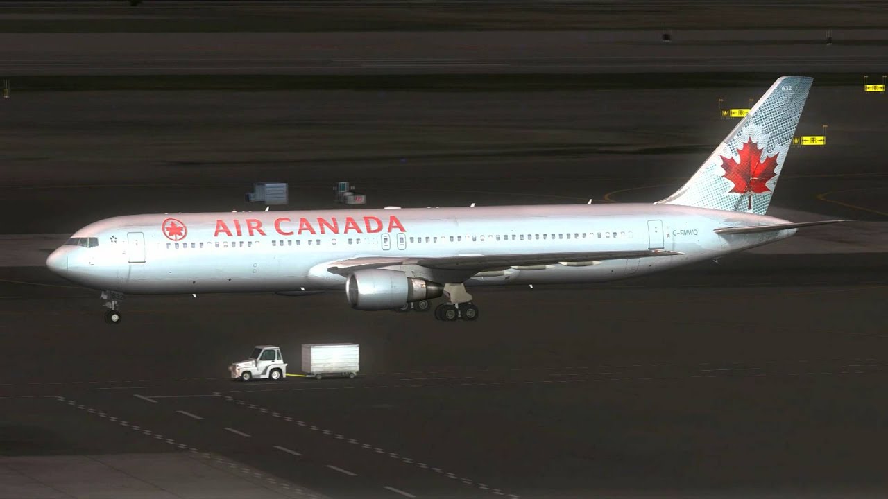 Flight Simulator FSX 767 landing at PANC