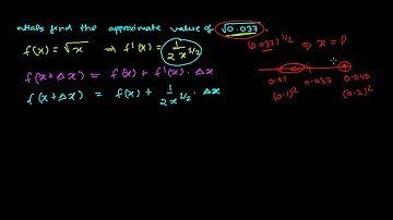 How to Find Approximate Value Using Differential Calculus