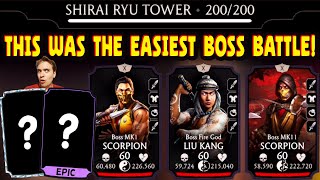 MK Mobile. Fatal Shirai Ryu Tower Battle 200 Was SO EASY! I Can't Believe  MY REWARD!