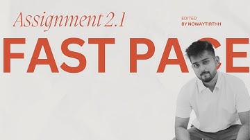 FAST PACE | NOT JUST A VIDEO EDITING COHORT | THARUN SPEAKS