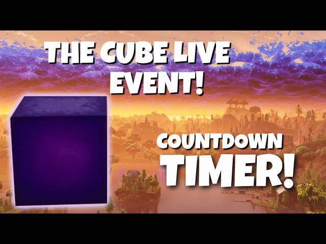 the cube event live its happening now countdown timer fortnite battle royale - fortnite event countdown live timer
