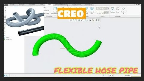 FLEXIBLE HOSE PIPE || How to Make a Hose Pipe || CREO TUTORIAL