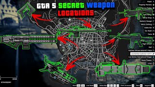 GTA 5  All Secret and Rare Weapon Locations (Rail Gun, Sniper Rifle & more)