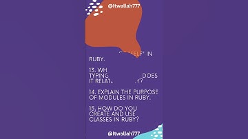 #1 Crack Your Programming Languages Interview with 50 Ruby Questions #shorts #youtubeshorts #short