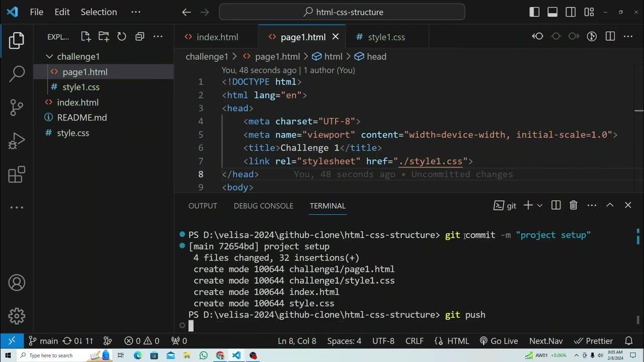 html css structure 1 - YouTube