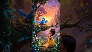 Magical Colorful Bird Cartoon Story 🐦🌈#cartoonstory #moralstories #kidsstory #kids #foryou #explore