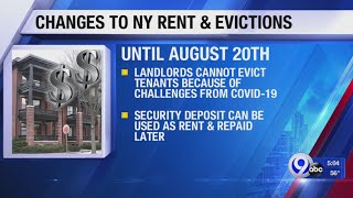 Changes to NY rent & evictions