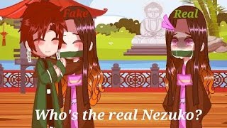 [] ◇??Who's the real Nezuko??◇ [] Meme [] Gacha club [] Demon Slayer []