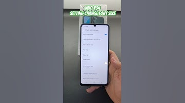 VIVO Y04 Setting Change Font Size