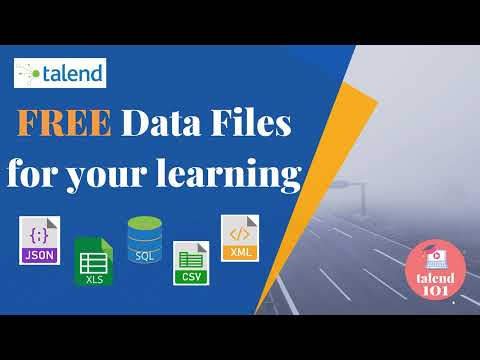 Input Data Files For Download For Talend - JSON, XML, XLS, CSV and SQL Scripts