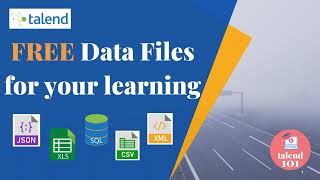 Input Data Files For Download For Talend - JSON, XML, XLS, CSV and SQL Scripts