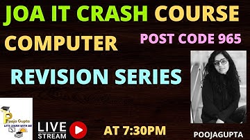 REVISION SESSION  /   HPJOAIT /   JOAIT CRASH COURSE   POSTCODE 965    BY POOJA