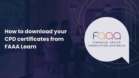 How to download your CPD certificate