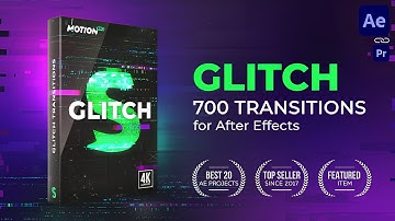 Glitch Transitions Effects Pack - After Effects Template