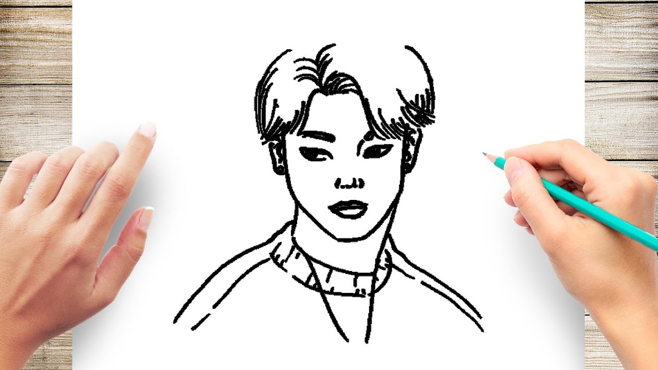 Simple Jimin Chibi Drawing