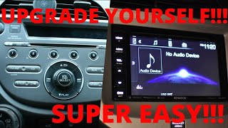 Installing an Aftermarket Stereo With Bluetooth / Kenwood DDX26BT/ Honda Fit / Double Din