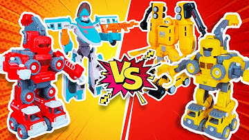 Unboxing ASMR: Super Cool Transforming Robot Battle Begins | Review Toys