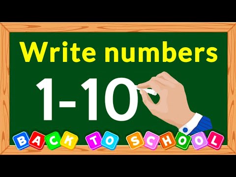 How To Write Numbers 1-10 | Write Numbers 1-10 | How To Write Numbers 1234 | Kids Learning Numbers