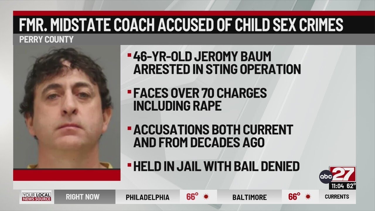 Former Midstate youth baseball coach accused of child sex crimes faces ...