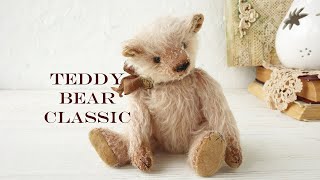 Mohair Teddy Bear, Classic Pattern