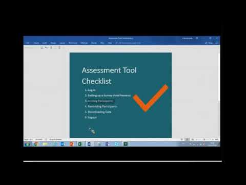 IVI Webinar Series - Assessment Tool Demo