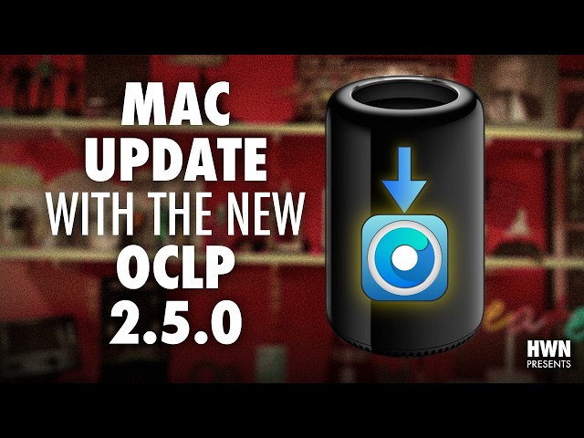 OCLP Latest Update on a Mac Pro 2013 - YouTube