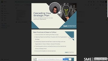 Cascading Your Strategic Plan: Connecting the Dots from C-Suite to the Frontline.