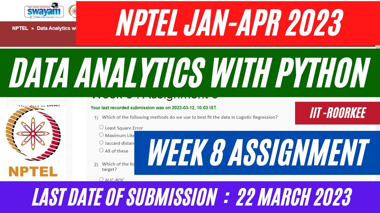 data analytics with python week 8 assignment