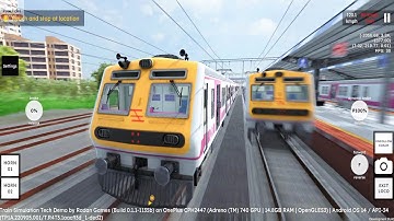 RG Train Tech Demo Android Gameplay | Mumbai Local Train Game Download | Indian Train Simulator Game