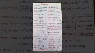 Tegnometry formula #study #neet #exam #students #motivation #formulasheet #tegnometry #12th
