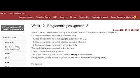 NPTEL Programming In Java Week 12 Programming Assignment 2 Answers l April 2024