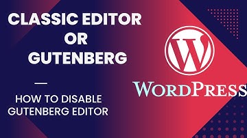 How to disable Gutenberg WordPress editor | how to use classic editor in WordPress!!